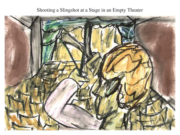 Shooting a Slingshot at a Stage in an Empty Theater