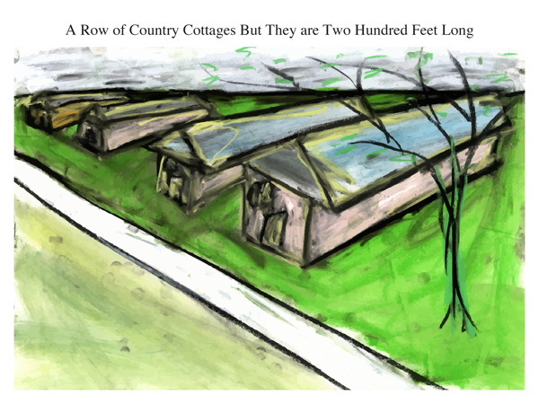 A Row of Country Cottages But They are Two Hundred Feet Long