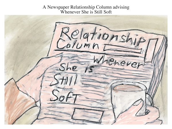 A Newspaper Relationship Column advising Whenever She is Still Soft