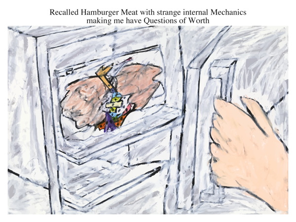 Recalled Hamburger Meat with strange internal Mechanics making me have Questions of Worth