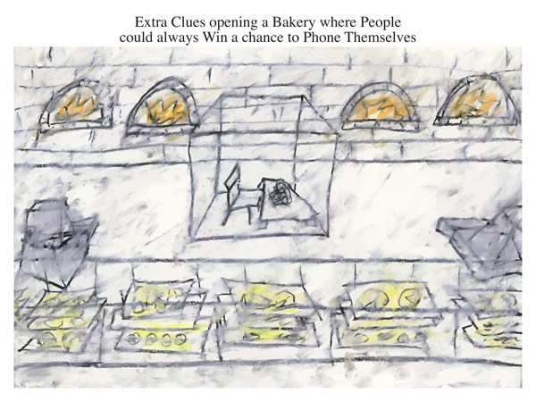 Extra Clues opening a Bakery where People could always Win a chance to Phone Themselves