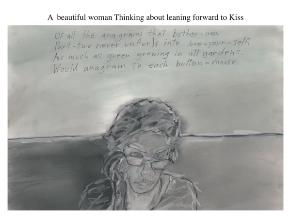 A  beautiful woman Thinking about leaning forward to Kiss