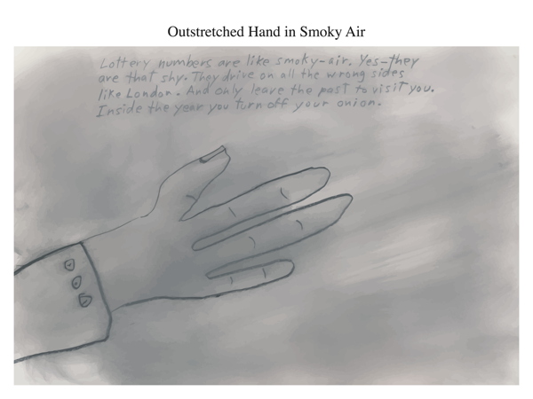 Outstretched Hand in Smoky Air